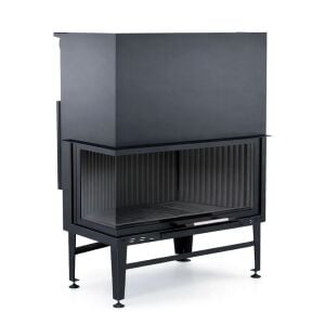 Alevora Şömine 110 Sol Camlı Asansörlü Şömine Haznesi