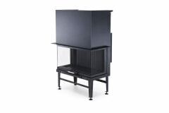 Alevora Şömine 80 Üç Tarafı Camlı Asansörlü Şömine Haznesi