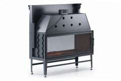 Alevora Şömine 140 Tünel Asansörlü Çift Taraflı Şömine Haznesi