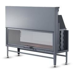 180'Lik Asansörlü Çift Taraflı Şömine Haznesi