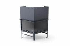 Alevora Şömine 80x80 Eşkenar Asansörlü Şömine Haznesi | Modern Tasarım ve Yüksek Performans