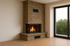 Alevora Şömine Asansörlü Şömine – Panoramik Ateş ve Tasarım Entegrasyonu