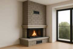 “Alevora Şömine Asansörlü L Tipi Modern Şömine | Estetik, Güvenlik ve Fonksiyon”