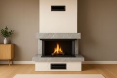 Alevora şömine 3 Tarafı Cam Şömine Modelleri