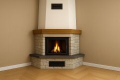 Alevora Şömine Rustik Köşe Şömine Modelleri | 70’lik Döküm