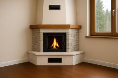 Rustik Tarzda Köşe Tipi Şömineler | Dağ Evi Estetiğinde Sıcak Mekanlar