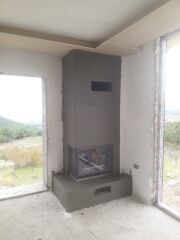 Alevora® Yana Açılır L Model Şömine – Köşe Mimarisine Özel Tasarım