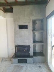 Alevora® Yana Açılır L Tipi Şömine – Çift Cepheli Köşe Tasarım