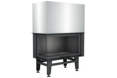 Alevora Şömine 105 Sol Camlı Asansörlü Şömine Haznesi