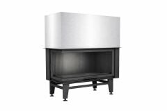 Alevora Şömine 115 Sol Camlı Asansörlü Şömine Haznesi