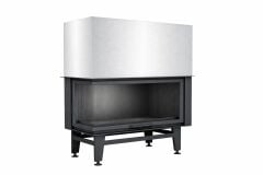 Alevora Şömine 125 Sol Camlı Asansörlü Şömine Haznesi