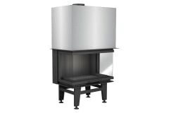 Alevora Şömine 85 Üç Tarafı Camlı Asansörlü Şömine Haznesi