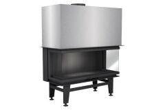 Alevora Şömine 125 Üç Tarafı Camlı Asansörlü Şömine Haznesİ